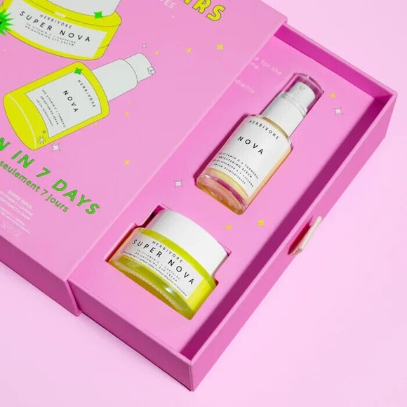 NEW Herbivore Bright Stars Set Brighter Skin in 7 Days - Limited Edition/2PC - Picture 3 of 7